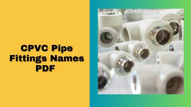 CPVC Pipe Fittings Names PDF 1 CPVC Pipe Fittings Names PDF