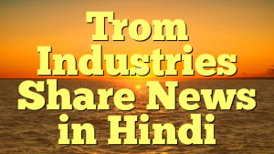 Trom Industries Share News in Hindi
